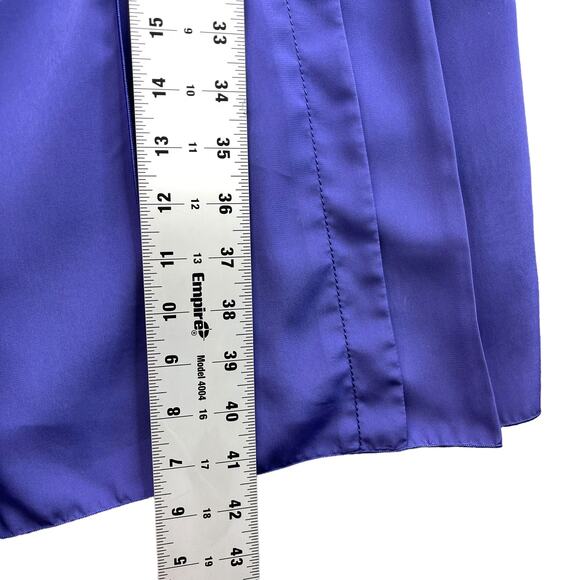 Marc Jacobs Women's Dress Purple Size 8 Sleeveless V-neck, Pleated - Picture 7 of 9